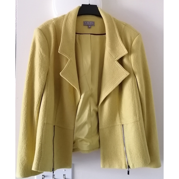 Laura Plus Jackets & Blazers - Laura Plus Size 14 Wool Blend Jacket Blazer